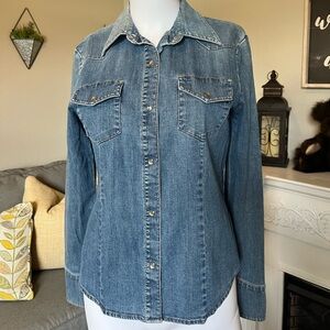 GAP Denim Long Sleeve Shirt